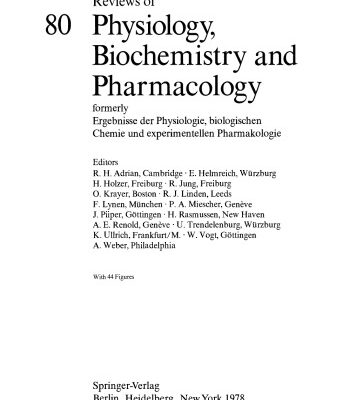 خرید و دانلود نسخه کامل کتاب Reviews of Physiology, Biochemistry and Pharmacology, Volume 80