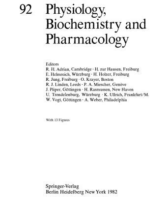 خرید و دانلود نسخه کامل کتاب Reviews of Physiology, Biochemistry and Pharmacology, Volume 92