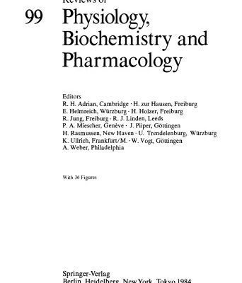 خرید و دانلود نسخه کامل کتاب Reviews of Physiology, Biochemistry and Pharmacology, Volume 99