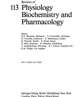 خرید و دانلود نسخه کامل کتاب Reviews of Physiology, Biochemistry and Pharmacology, Volume 113