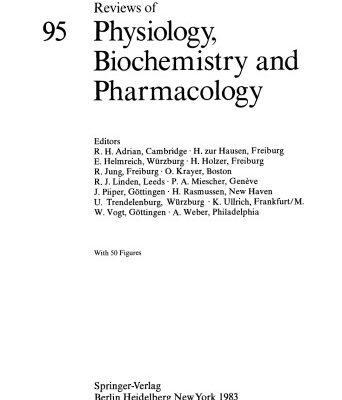 خرید و دانلود نسخه کامل کتاب Reviews of Physiology, Biochemistry and Pharmacology, Volume 95