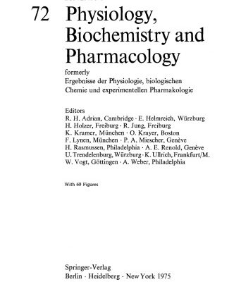 خرید و دانلود نسخه کامل کتاب Reviews of Physiology, Biochemistry and Pharmacology, Volume 72