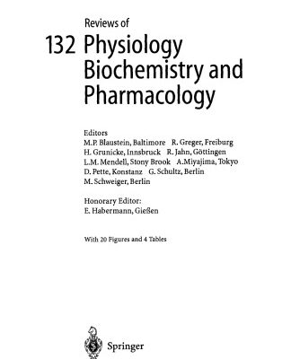 خرید و دانلود نسخه کامل کتاب Reviews of Physiology Biochemistry and Pharmacology, Volume 132