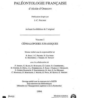 خرید و دانلود نسخه کامل کتاب Révision critique de la Paléontologie française d’Alcide d’Orbigny, Vol. 1: Céphalopodes jurassiques