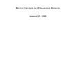 خرید و دانلود نسخه کامل کتاب Revue critique de philologie romane