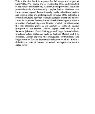 خرید و دانلود نسخه کامل کتاب Rhetoric and Culture in Lacan (Literature, Culture, Theory)