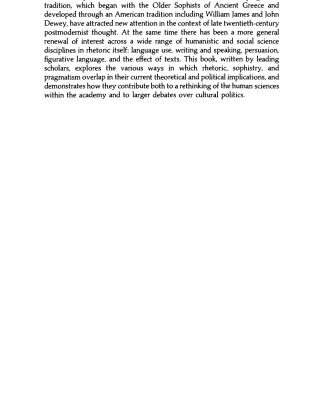 خرید و دانلود نسخه کامل کتاب Rhetoric, Sophistry, Pragmatism (Literature, Culture, Theory)