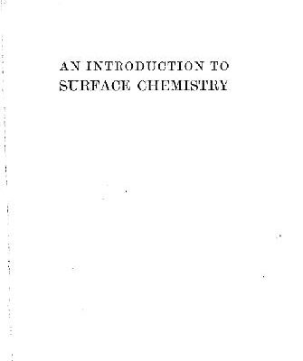 خرید و دانلود نسخه کامل کتاب Rideal EK-An introduction to surface chemistry