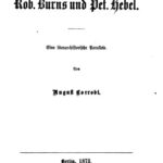 خرید و دانلود نسخه کامل کتاب Rob. Burns und Pet. Hebel. Ein literar-historische Parallele