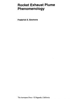خرید و دانلود نسخه کامل کتاب Rocket Exhaust Plume Phenomenology