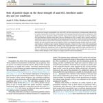 خرید و دانلود نسخه کامل کتاب Role of particle shape on the shear strength of sand-GCL interfaces under dry and wet conditions