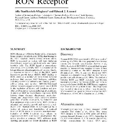 خرید و دانلود نسخه کامل کتاب RON Receptor