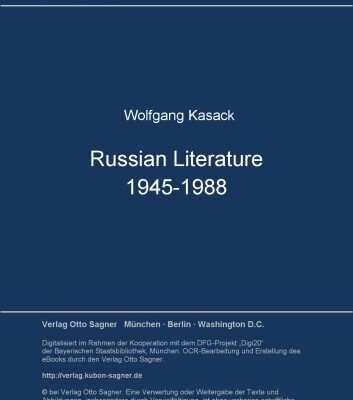 خرید و دانلود نسخه کامل کتاب Russian literature 1945-1988