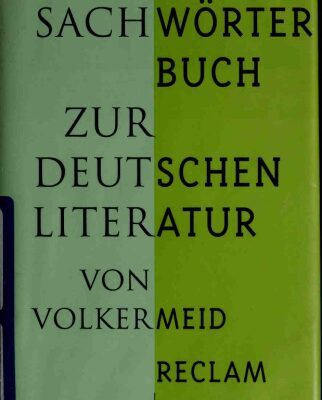 خرید و دانلود نسخه کامل کتاب Sachwörterbuch zur deutschen Literatur