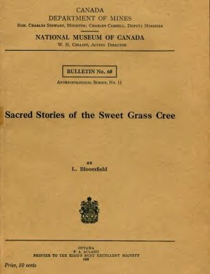 خرید و دانلود نسخه کامل کتاب Sacred Stories of the Sweet Grass Cree