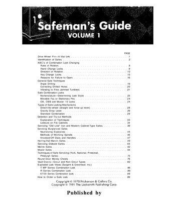 خرید و دانلود نسخه کامل کتاب Safemans Guide Volume 1