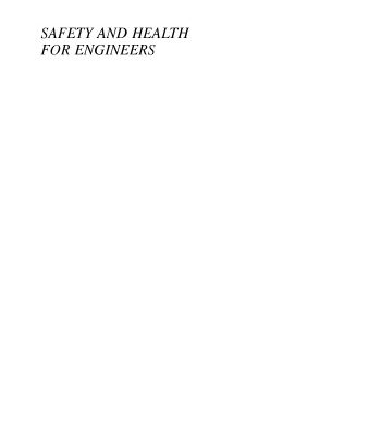 خرید و دانلود نسخه کامل کتاب Safety and Health for Engineers