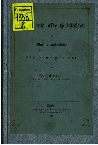 خرید و دانلود نسخه کامل کتاب Sagen und alte Geschichten der Mark Brandenburg für Jung und Alt_68eded27aa315.jpeg خرید و دانلود نسخه کامل کتاب Sagen und alte Geschichten der Mark Brandenburg für Jung und Alt