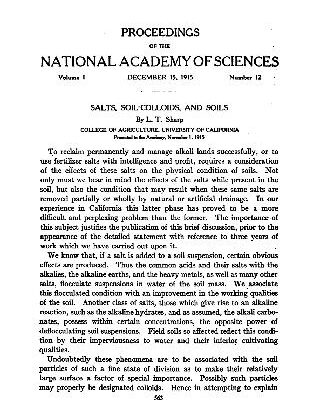 خرید و دانلود نسخه کامل کتاب Salts, Soil-colloids, and Soils (1915)(en)(6s)
