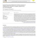 خرید و دانلود نسخه کامل کتاب Sample preparation method for the determination of organochlorine pesticides in aquatic organisms by gas chromatography