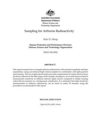 خرید و دانلود نسخه کامل کتاب Sampling for Airborne Radioactivity