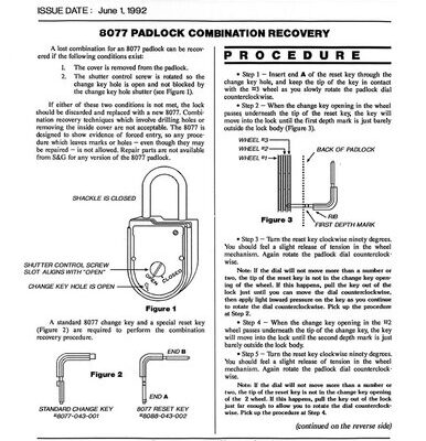 خرید و دانلود نسخه کامل کتاب Sargent & Greenleaf 8077 Padlock Combination Recovery