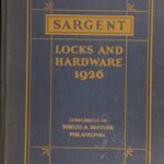 خرید و دانلود نسخه کامل کتاب Sargent Locks and Hardware Catalog 1926