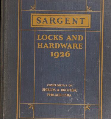 خرید و دانلود نسخه کامل کتاب Sargent Locks and Hardware Catalog 1926