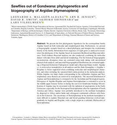 خرید و دانلود نسخه کامل کتاب Sawflies out of Gondwana: phylogenetics and biogeography of Argidae (Hymenoptera)