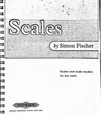 خرید و دانلود نسخه کامل کتاب Scales: Scales and scale studies for the violin