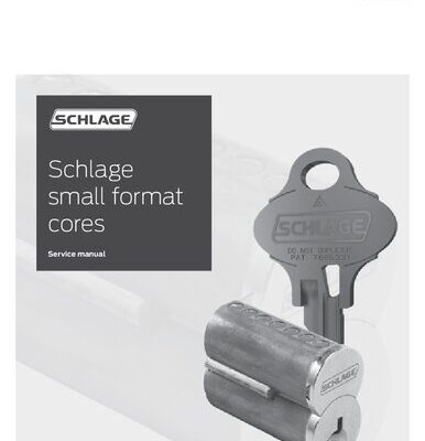 خرید و دانلود نسخه کامل کتاب Schlage Small Format Cores Service Manual