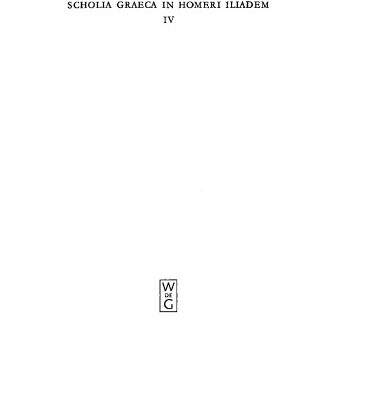 خرید و دانلود نسخه کامل کتاب Scholia Graeca in Homeri Iliadem. Volumen quartum, Scholia ad libros O – T continens