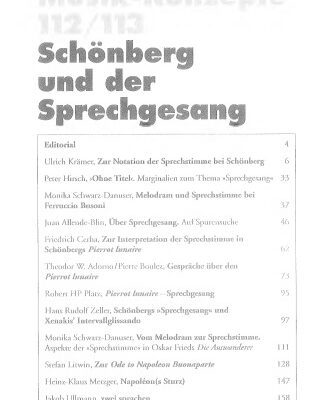 خرید و دانلود نسخه کامل کتاب Schönberg und der Sprechgesang
