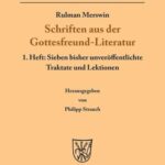 خرید و دانلود نسخه کامل کتاب Schriften aus der Gottesfreund-Literatur: 1. Heft: Sieben bisher unveröffentlichte Traktate und Lektionen