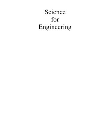 خرید و دانلود نسخه کامل کتاب Science for Engineering, Third Edition