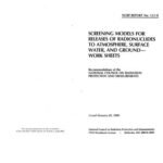 خرید و دانلود نسخه کامل کتاب Screening Models for Releases of Radionuclides to Atmosphere, Surface Water, and Ground (Part II)