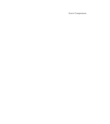 خرید و دانلود نسخه کامل کتاب Screw compressors: mathematical modelling and performance calculation
