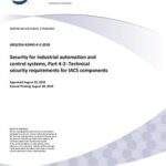خرید و دانلود نسخه کامل کتاب Security for industrial automation and control systems, Part 4-2: Technical security requirements for IACS components
