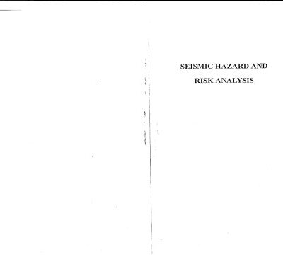 خرید و دانلود نسخه کامل کتاب Seismic Hazard and Risk Analysis