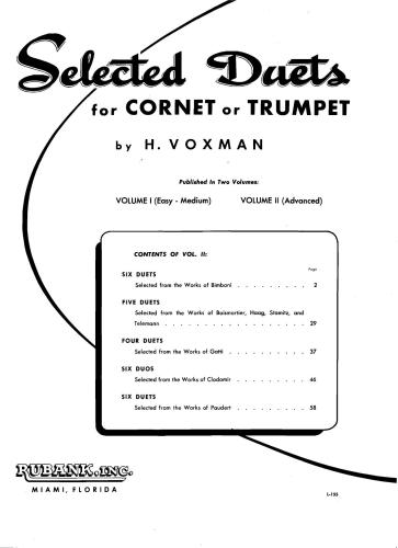 خرید و دانلود نسخه کامل کتاب Selected Duets for Cornet or Trumpet: Volume 1. Easy to Medium_68df4b390f5a3.jpeg خرید و دانلود نسخه کامل کتاب Selected Duets for Cornet or Trumpet: Volume 1. Easy to Medium