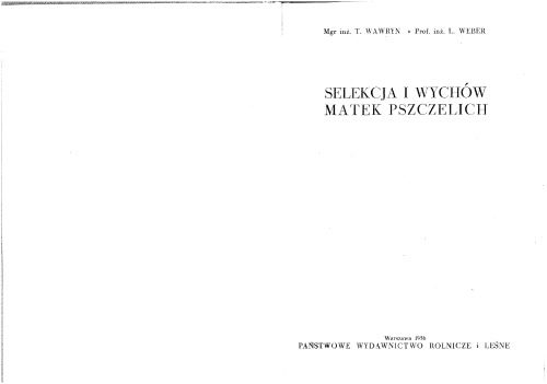 خرید و دانلود نسخه کامل کتاب Selekcja i wychów matek pszczelich_68e7ca27da36b.jpeg خرید و دانلود نسخه کامل کتاب Selekcja i wychów matek pszczelich