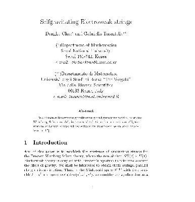 خرید و دانلود نسخه کامل کتاب Selfgravitating electroweak strings