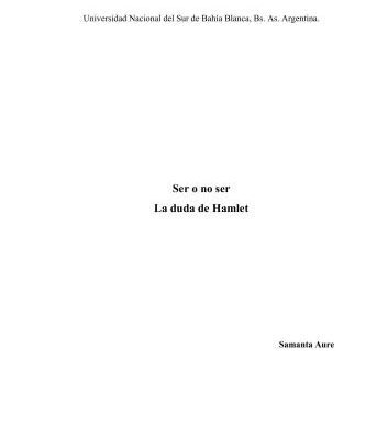 خرید و دانلود نسخه کامل کتاب Ser o no ser. La duda de Hamlet