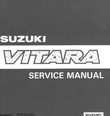 خرید و دانلود نسخه کامل کتاب Service Manual Vitara 1991