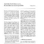 خرید و دانلود نسخه کامل کتاب Shareholder Wealth Maximization, BE and SR
