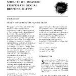 خرید و دانلود نسخه کامل کتاب Should We Measure CSR