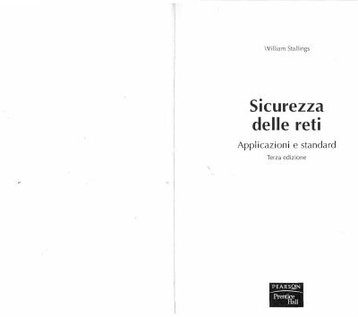خرید و دانلود نسخه کامل کتاب Sicurezza delle reti – Applicazioni e standard