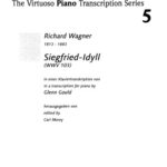 خرید و دانلود نسخه کامل کتاب Siegfried-Idyll (WWV 103) in a transcription for piano by Glenn Gould