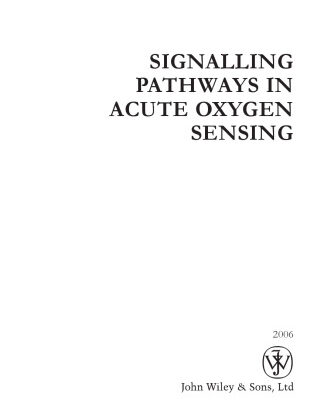 خرید و دانلود نسخه کامل کتاب Signalling Pathways in Acute Oxygen Sensing