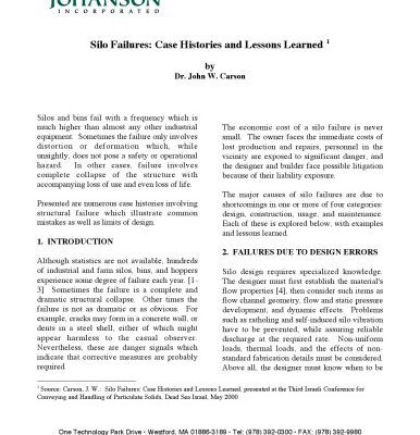 خرید و دانلود نسخه کامل کتاب Silo Failures: Case Histories and Lessons Learned